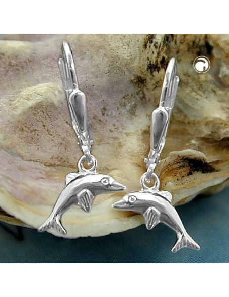 Örhängen Leverback Dolphins Silver 925