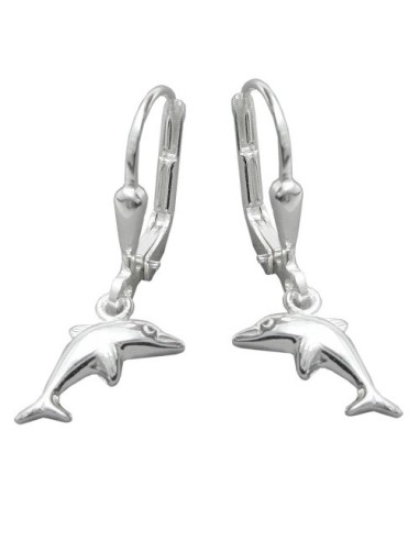 Örhängen Leverback Dolphins Silver 925