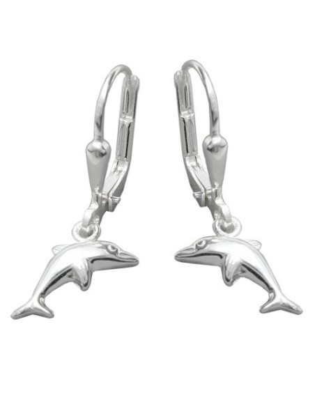 Örhängen Leverback Dolphins Silver 925