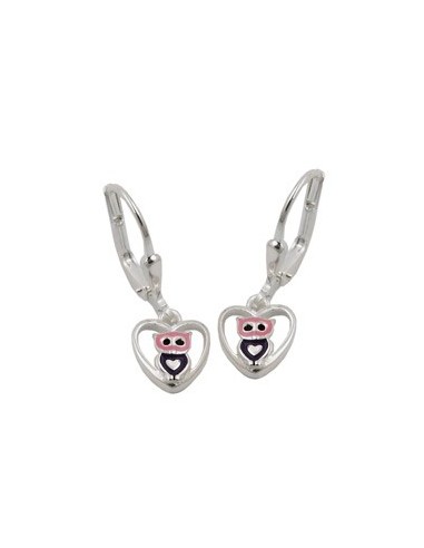 Örhängen Leverback Owl Silver 925