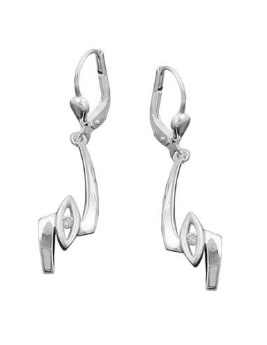 Örhängen Leverback Zirconia Silver 925