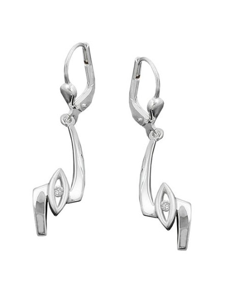 Örhängen Leverback Zirconia Silver 925