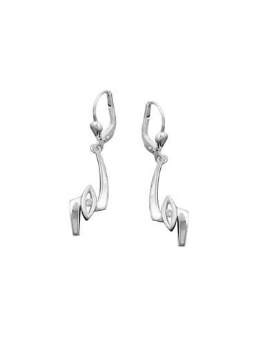 Örhängen Leverback Zirconia Silver 925