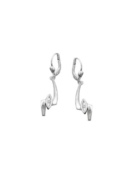 Örhängen Leverback Zirconia Silver 925