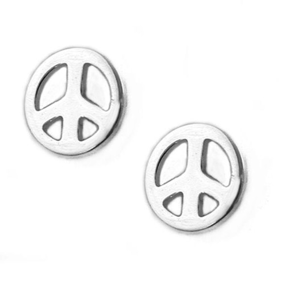 Örhängen Peace-Symbol Silver 925