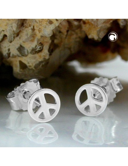 Örhängen Peace-Symbol Silver 925