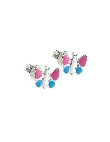 Örhängen Pink Butterflies Silver 925