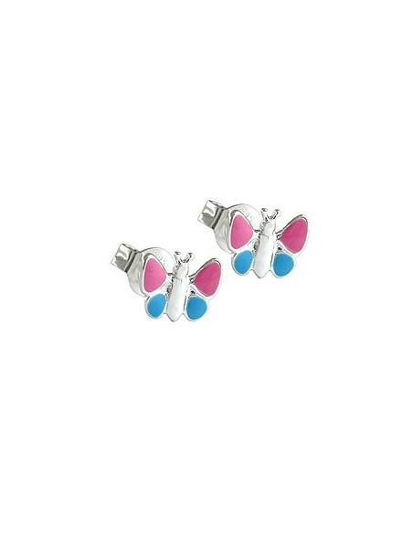 Örhängen Pink Butterflies Silver 925