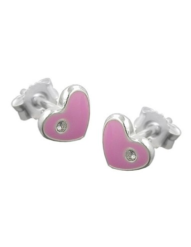 Örhängen Pink Hearts Silver 925