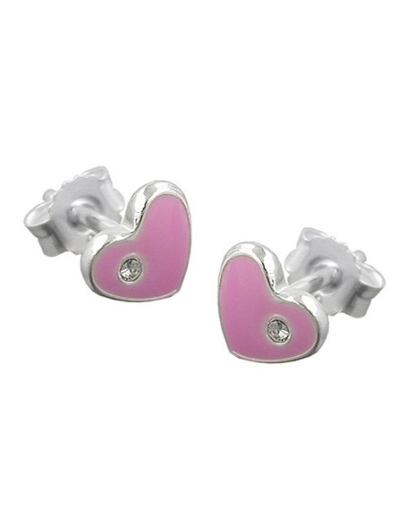 Örhängen Pink Hearts Silver 925
