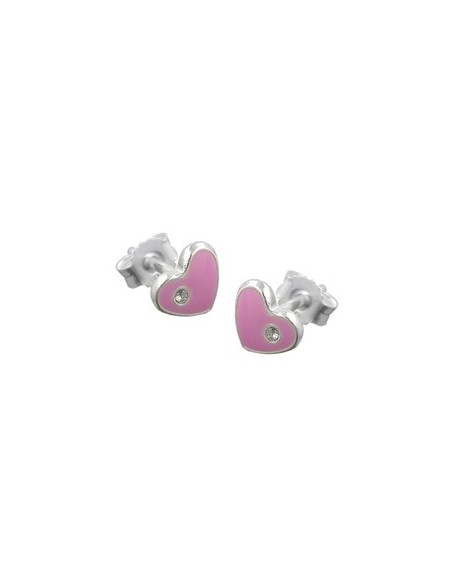 Örhängen Pink Hearts Silver 925