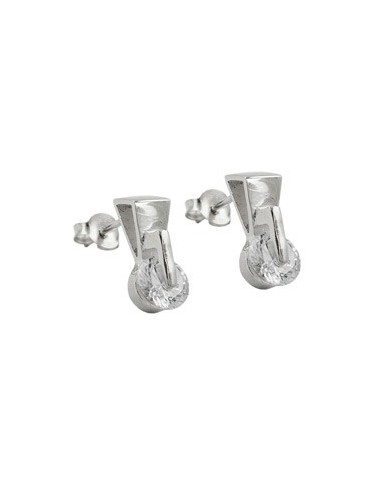 Örhängen Round Zirconia Silver 925