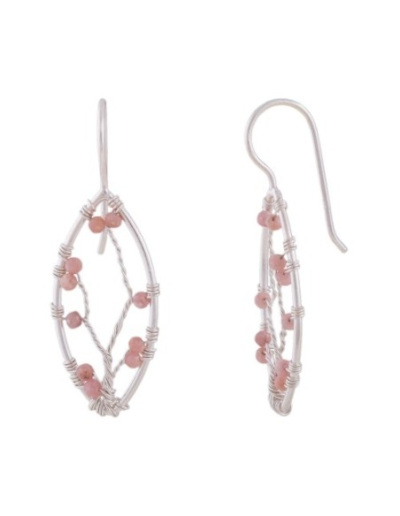 Örhängen Stones: Rhodonite Silver 925