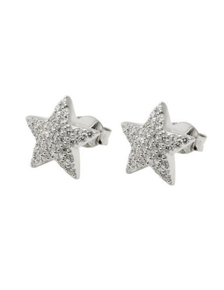 Örhängen Studs Cz Star White Silver 925