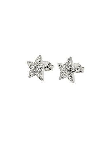 Örhängen Studs Cz Star White Silver 925