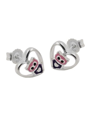 Örhängen Studs Little Owl Silver 925