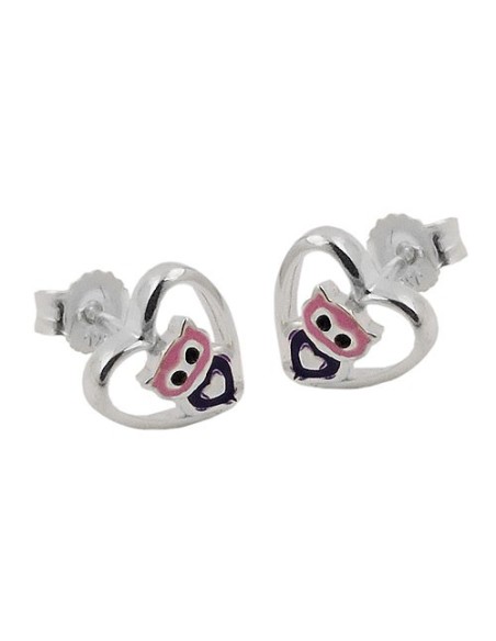 Örhängen Studs Little Owl Silver 925