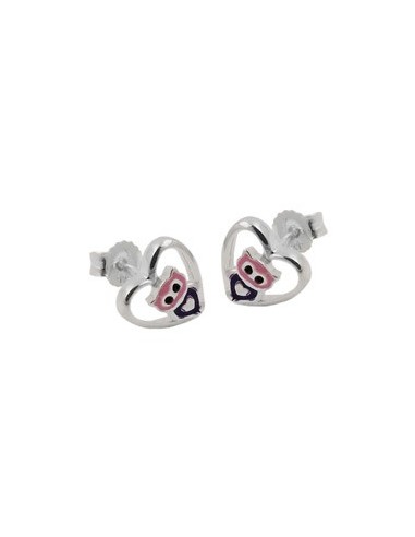 Örhängen Studs Little Owl Silver 925