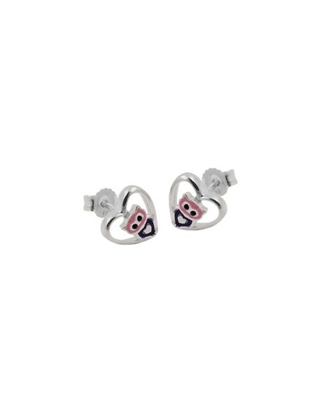 Örhängen Studs Little Owl Silver 925
