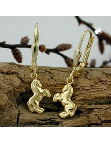 earrings horse 9kt gold