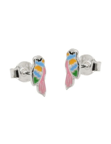 Örhängen Studs Parrot Colour Silver 925