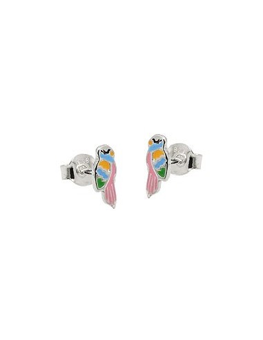 Örhängen Studs Parrot Colour Silver 925