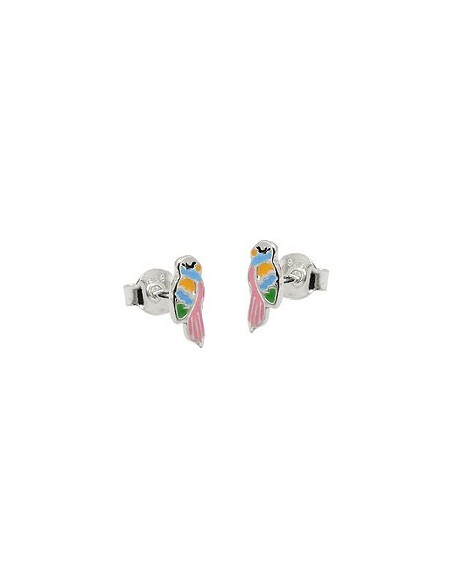 Örhängen Studs Parrot Colour Silver 925