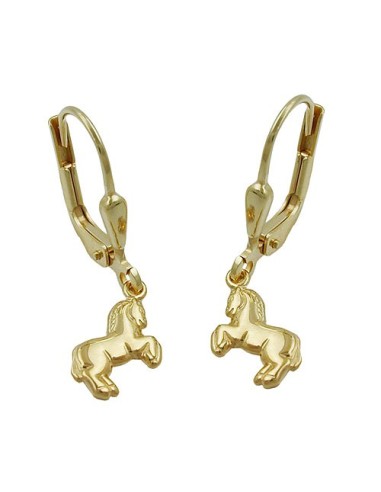 earrings horse 9kt gold