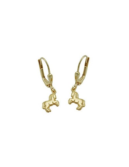 earrings horse 9kt gold