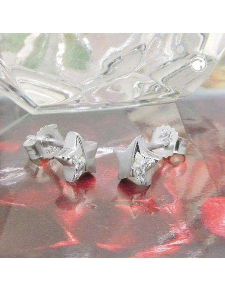 Örhängen Studs Star Zirconia Silver 925
