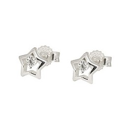 Örhängen Studs Star Zirconia Silver 925