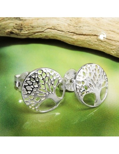 Örhängen Studs Tree Of Live Silver 925
