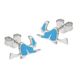 Örhängen Studs Witch Blue Silver 925