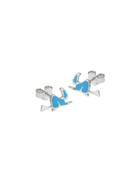 Örhängen Studs Witch Blue Silver 925