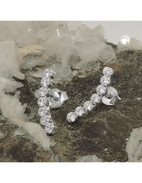 Örhängen Studs Zirconia Silver 925