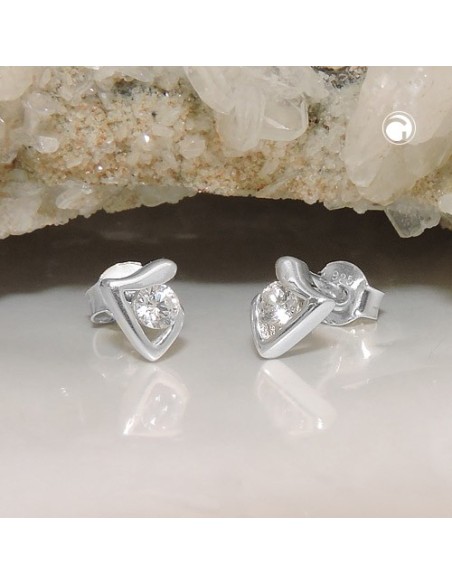 Örhängen Studs Zirconias Silver 925