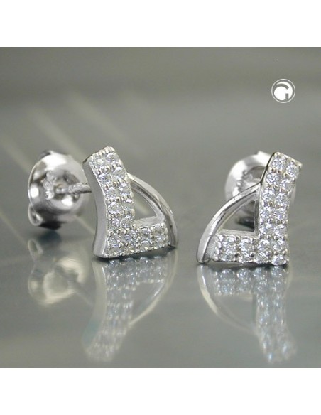 Örhängen Studs Zirconias Silver 925