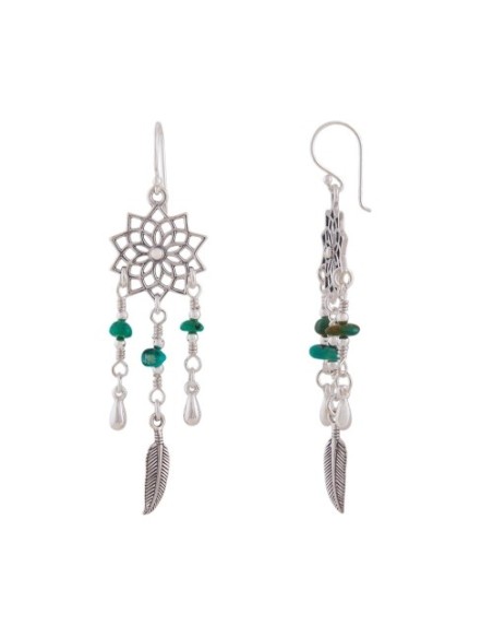 Örhängen Turquoise-Stones Silver 925
