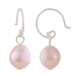 Örhängen With Pearl Pink Silver 925