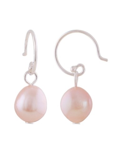 Örhängen With Pearl Pink Silver 925