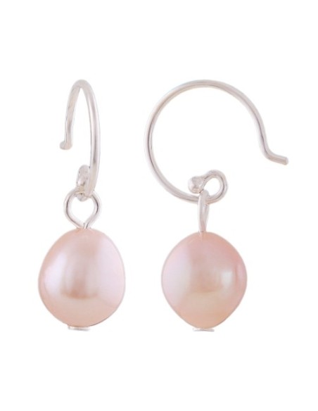 Örhängen With Pearl Pink Silver 925