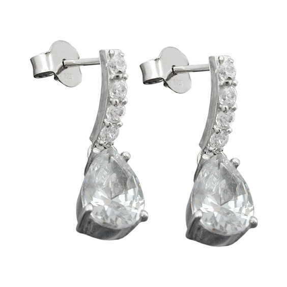 Örhängen Zirconia White Silver 925
