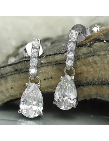 Örhängen Zirconia White Silver 925