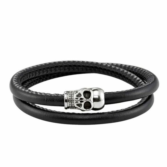 Unisexarmband Thomas Sabo UB0010-825-11 Silvrig Svart 15 cm