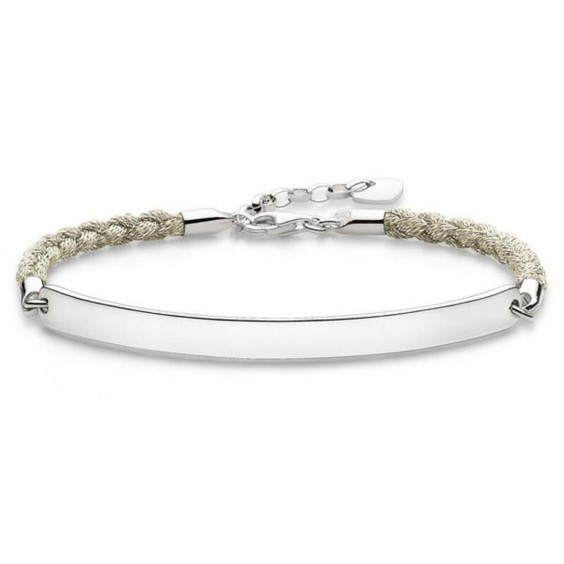 Damarmband Thomas Sabo LBA0029-173-19 Silvrig Vit 15-18 cm 19,5 cm