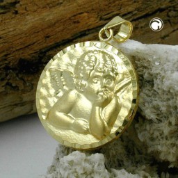 pendant angel 14k gold