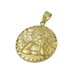 pendant angel 14k gold