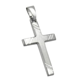 pendant crucifix 14k white gold