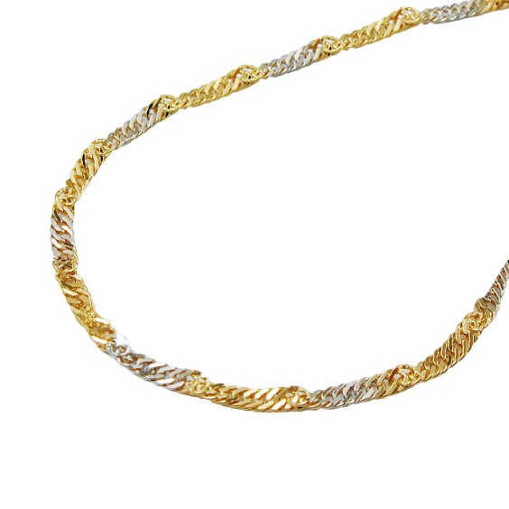 bracelet singapore 19cm chain 14k gold