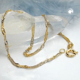 bracelet singapore 19cm chain 14k gold